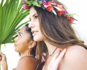 Paiko, floral crown workshop at Surfjack